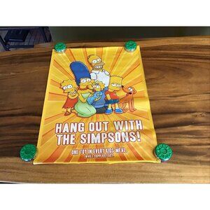 The Simpsons Vintage Burger King Vinyl Cling/Sticker Decal